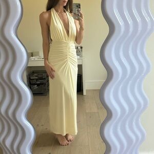 Zara Cream Halter Dress